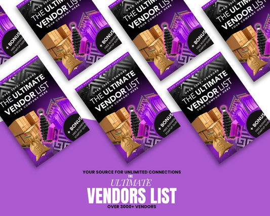 3,000+ ULTIMATE VENDORS LIST
